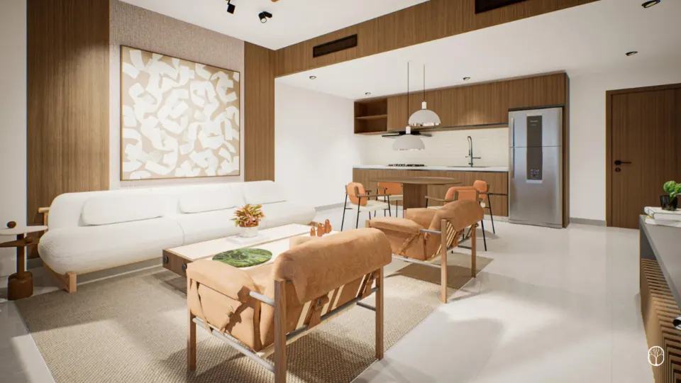 Sala de estar amplia